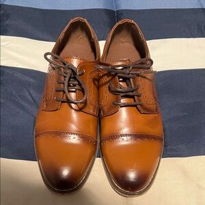 Stacy Adams Brown Leather Oxford Dress Shoes